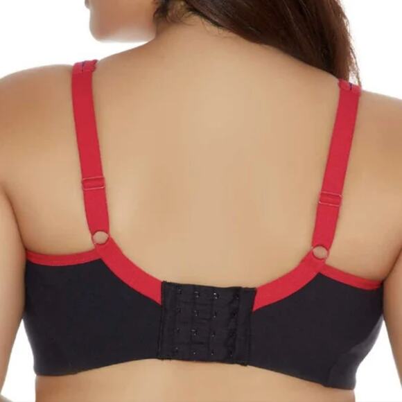 NWT Goddess Soft Cup Full Figure Sports Bra in Black Size 44C - Picture 2 of 9